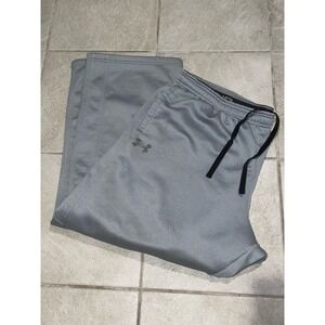 Under Armour Cold Gear Mens 4XL Loose Gray Fleece Pocketed Drawstring Sweatpants